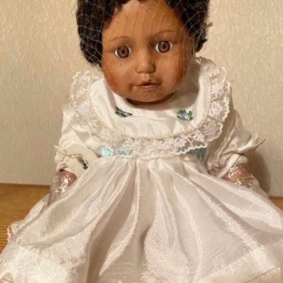 Vintage Moments Treasured African American Porcelain Limited Edition Doll- PEARL - Picture 15 of 16
